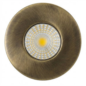 ONYX | Quad-Colour CCT | LED Fire Rated Downlight | Dimmable 7W 750lm  | IP65 | Antique Brass