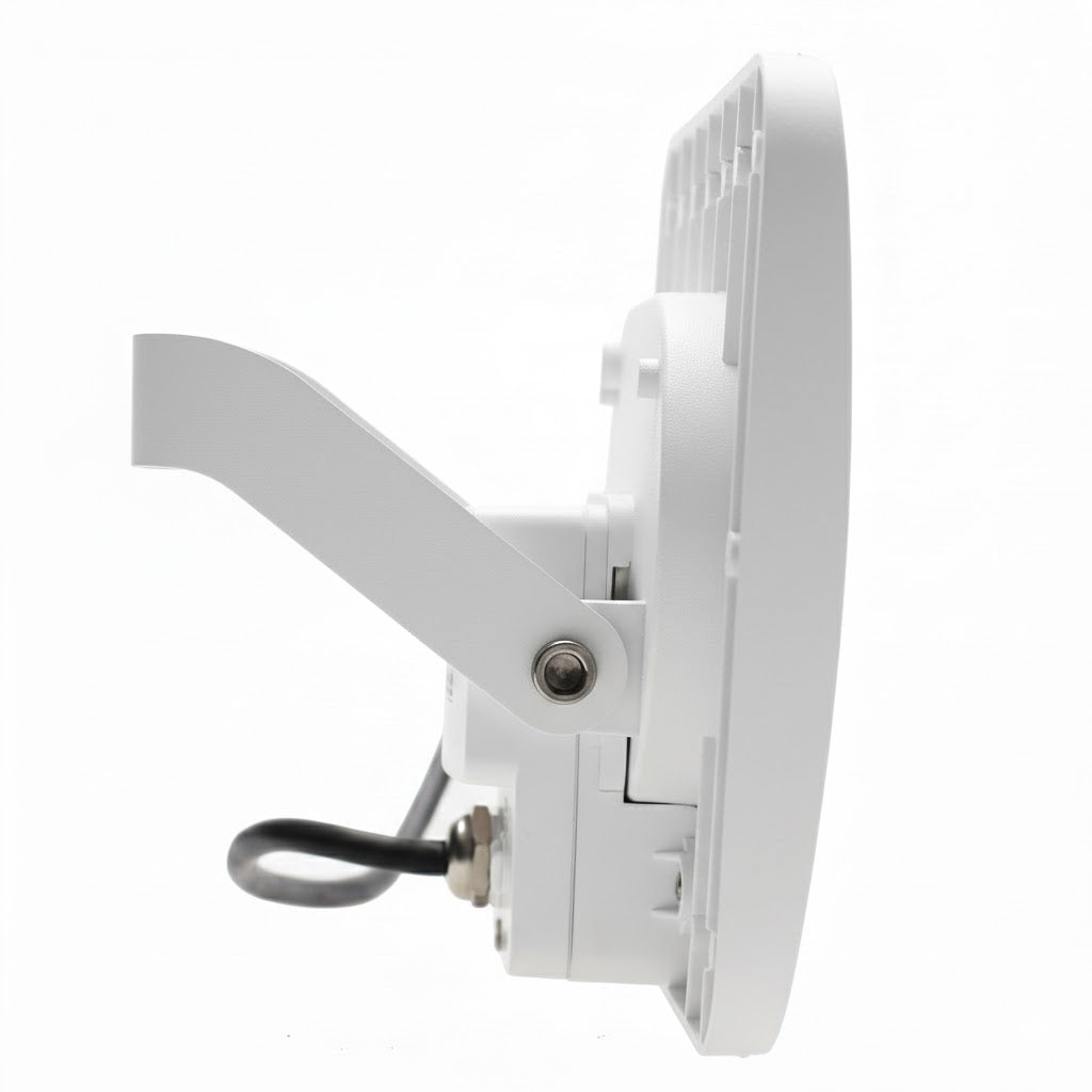 LED Mains Slim Flood Security Light | 30W 2400lm 4000K | IP65 | White