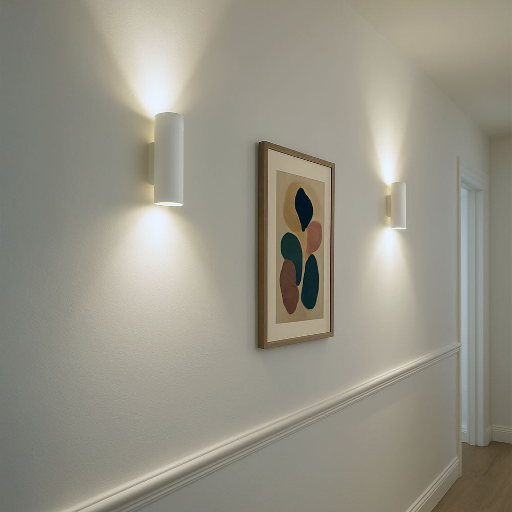 BURY Up Down Paintable Plaster Wall Uplighter Light | GU10 | Up Down Light Effect