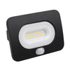 LED Flood Light | 10W 800 Lm | IP65 | Black | PIR Motion Sensor