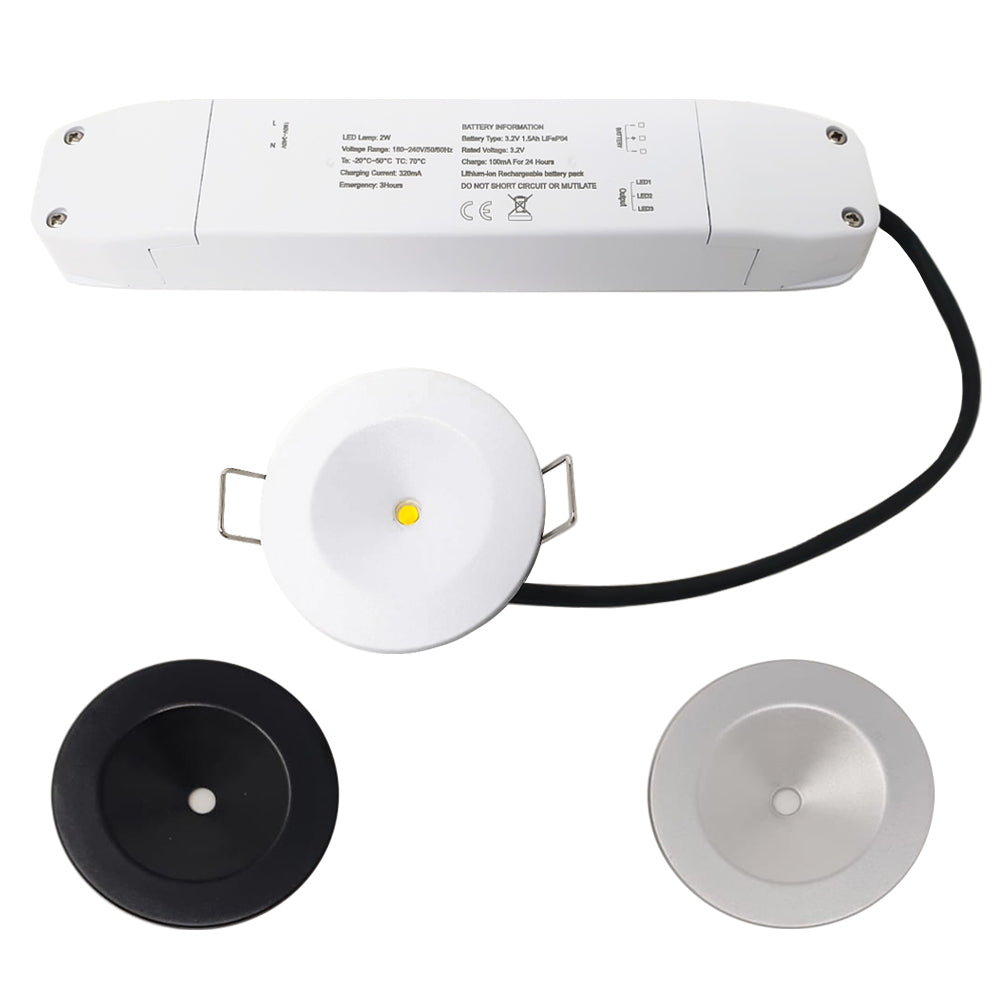 AXIO LED Mini Pin Spot Light Recessed Downlight | 3hr Emergency ...