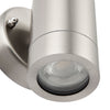 KEW Fixed Stainless Steel Down Outdoor Garden Porch Wall Light | GU10 | IP44 | 4000K Cool White