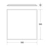 36W 600x600mm LED Light Panel Recessed UGR>19 for Office Suspended Ceiling White