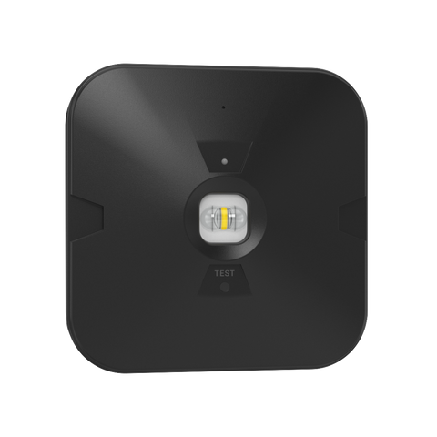 ASPEN Surface LED Downlight Ceiling Spot Light | LED 3W 280lm | 6000K Daylight | IP44 Black | 3hr Emergency | Corridor Lens