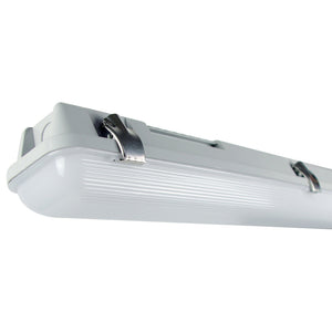 BANKSIDE Non-Corrosive LED Batten Light | 6ft Single 4025lm | 4000K Neutral White | IP65 | Microwave Motion Sensor