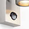 KEW Up / Down Outdoor PIR Sensor Stainless Steel Garden Porch Wall Light | GU10 | IP44 | 6000K Daylight White