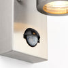 KEW Up / Down Outdoor PIR Sensor Stainless Steel Garden Porch Wall Light | GU10 | IP44 | 3000K Warm White