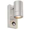 KEW Stainless Steel Down Outdoor PIR Sensor Porch Wall Light | GU10 | IP44 | PIR Sensor | 6000K Daylight White
