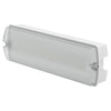 APEX Rectangle Fire Exit Bulkhead Light Fitting | LED 5W 300lm | 6500K Daylight White | IP65 | 3hr Emergency Function