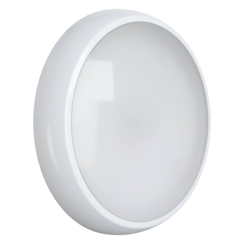 EUSTON Slim Bulkhead Light Fitting | LED 14W 1000lm | 4000K Neutral White | IP54 | 3hr Emergency Function