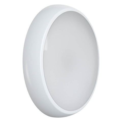 EUSTON Slim Bulkhead Light Fitting | LED 14W 1000lm | 4000K Neutral White | IP54 | 3hr Emergency Function