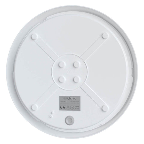 EUSTON Slim Bulkhead Light Fitting | LED 14W 1000lm | 4000K Neutral White | IP54 | 3hr Emergency Function