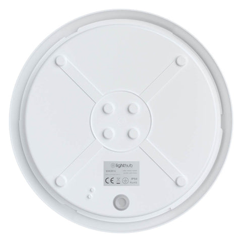 EUSTON Slim Bulkhead Light Fitting | LED 14W 1000lm | 4000K Neutral White | IP54 | 3hr Emergency Function