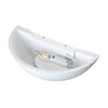 HALKIN Half Moon Plaster Uplighter Fitting | E14 (SES) | Up Down Light Effect | 2700K Warm White Dimmable