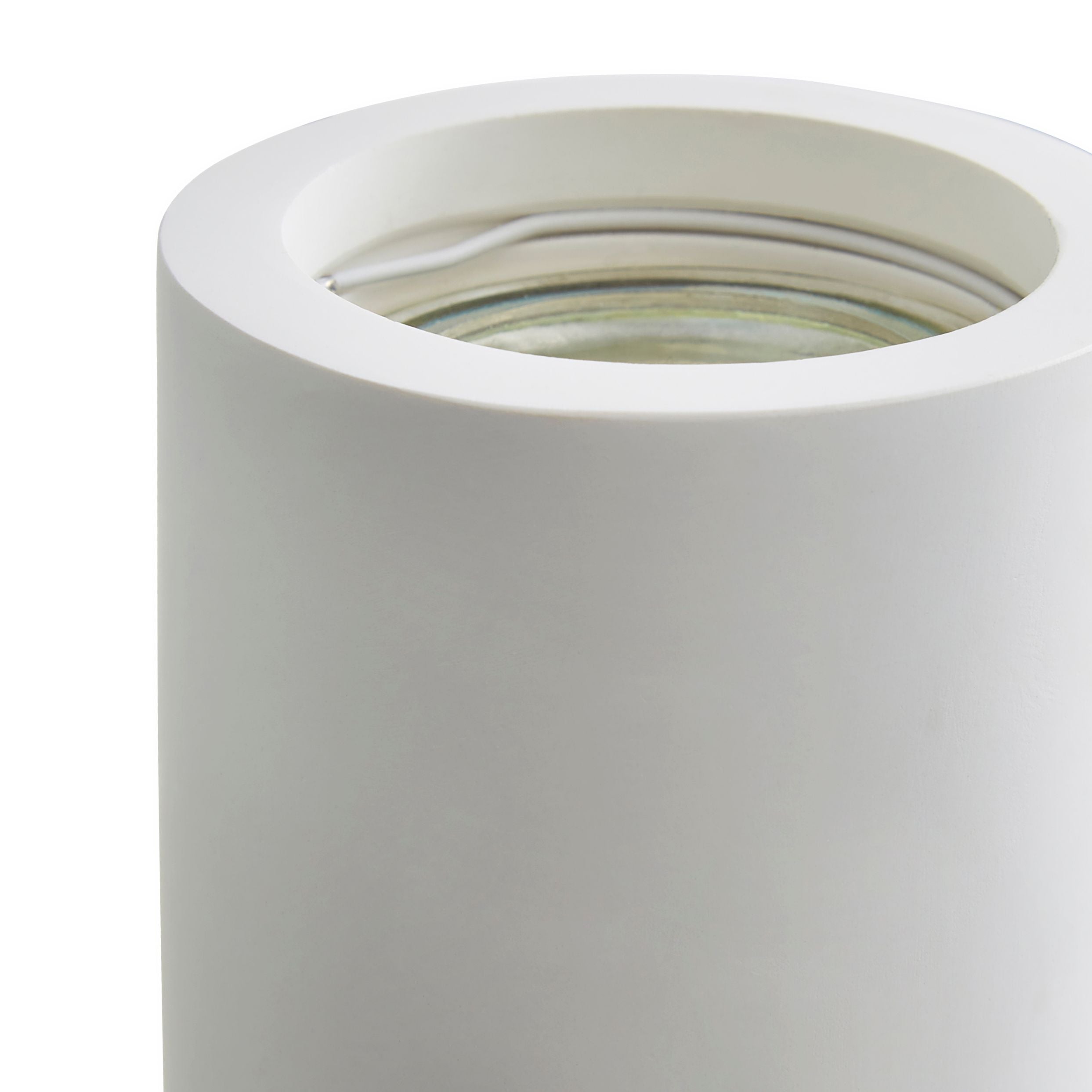 Shell Uplighters BURY LED GU10 Up Down Paintable Plaster Wall Uplighter | 3000K Warm ...