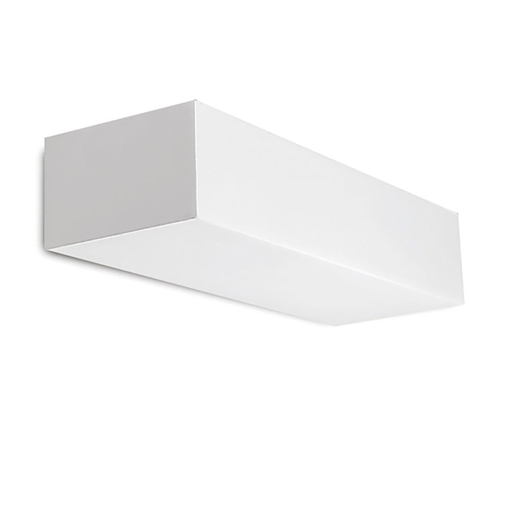 Rectangular Up Light Rectangle E14 Paintable Up Wall Plaster Uplighter Light Fitting ...