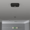 Surface LED Downlight Ceiling Spot Light | LED 3W 280lm | 6000K Daylight | IP44 Black | 3hr Emergency | Corridor Lens