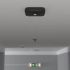 Surface LED Downlight Ceiling Spot Light | LED 3W 280lm | 6000K Daylight | IP44 Black | 3hr Emergency | Open Lens