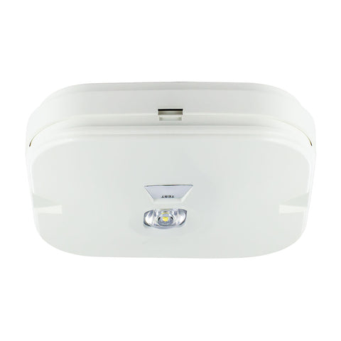 ASPEN Surface LED Downlight Ceiling Spot Light | LED 3W 280lm | 6000K Daylight | IP44 White | 3hr Emergency | Open Lens