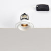 ELDON LED Plaster-in Trimless Round Downlight | Adjustable | GU10 | White | 3000K Warm White