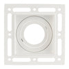 ELDON LED Plaster-in Trimless Square Downlight | Adjustable | GU10 | White | 3000K Warm White