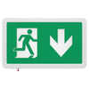 Over Door Fire Exit Box Running Man Light | LED 4W 200lm | 6000K Daylight White | IP20 | 3hr Emergency Function | Down Arrow