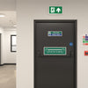 Over Door Fire Exit Box Running Man Light | LED 4W 200lm | 6000K Daylight White | IP20 | 3hr Emergency Function | Down Arrow