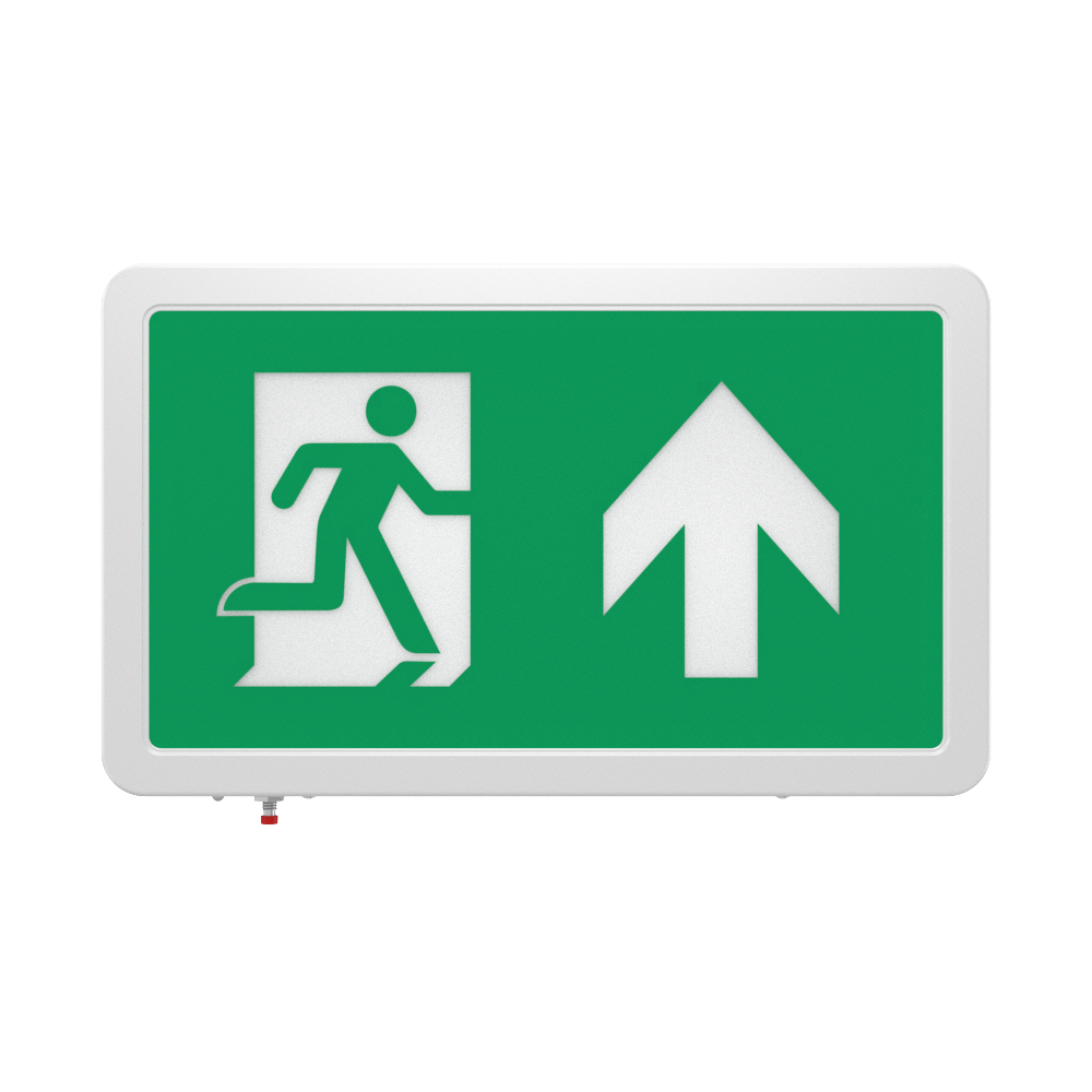 MAGNA Over Door Fire Exit Box Running Man Light | LED 4W 200lm | 6000K Daylight White | IP20 | 3hr Emergency Function | Left Arrow