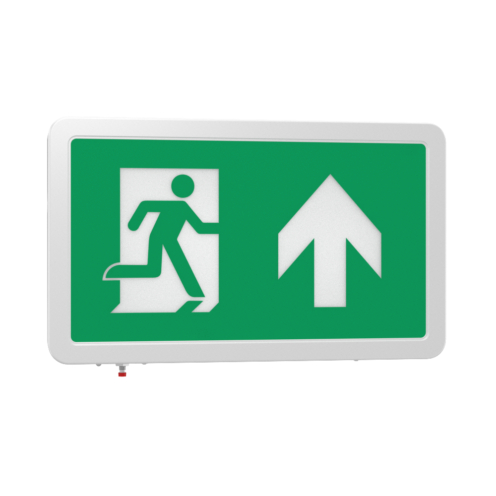 MAGNA Over Door Fire Exit Box Running Man Light | LED 4W 200lm | 6000K Daylight White | IP20 | 3hr Emergency Function | Left Arrow