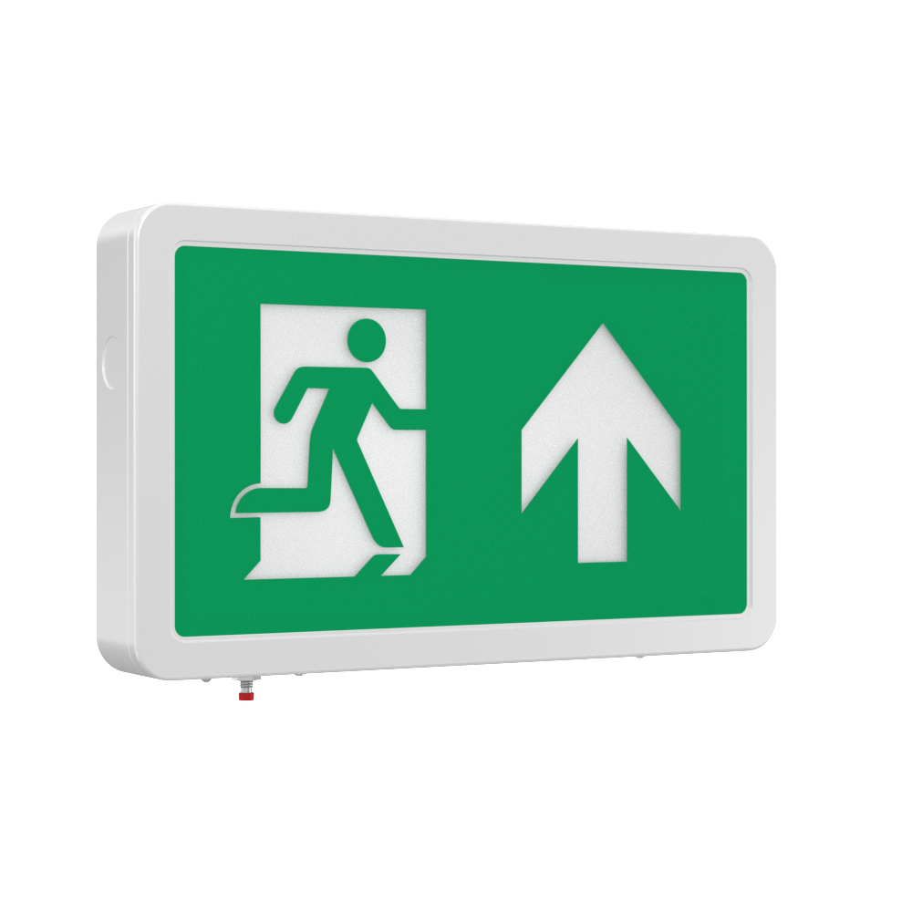 MAGNA Over Door Fire Exit Box Running Man Light | LED 4W 200lm | 6000K Daylight White | IP20 | 3hr Emergency Function | Right Arrow