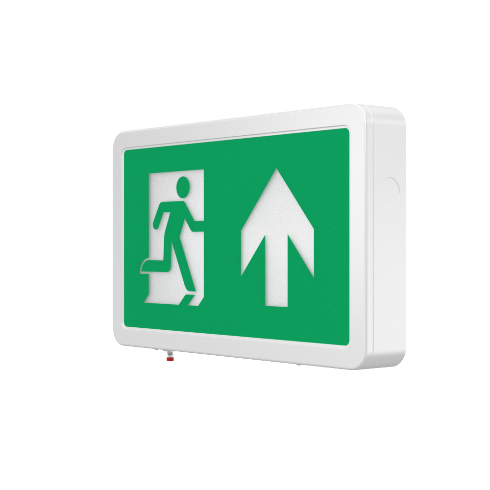 MAGNA Over Door Fire Exit Box Running Man Light | LED 4W 200lm | 6000K Daylight White | IP20 | 3hr Emergency Function | Left Arrow