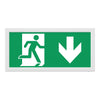 EDGE Slim Over Door Exit Box Running Man Light | LED 3W 200lm | 6000K Daylight White | IP20 | 3hr Emergency Function | DOWN Arrow