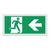 EDGE Slim Over Door Exit Box Running Man Light | LED 3W 200lm | 6000K Daylight White | IP20 | 3hr Emergency Function | LEFT Arrow
