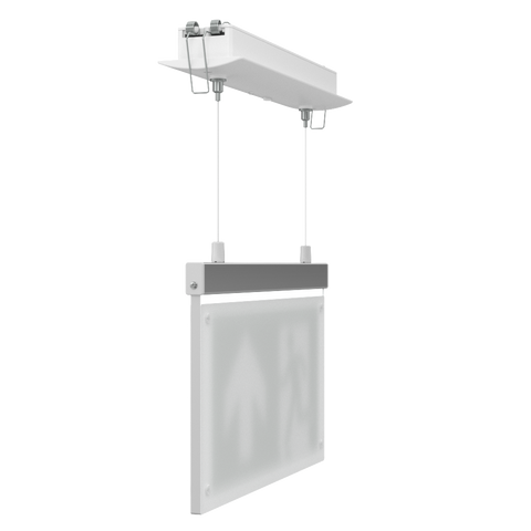 EDGE Suspended Recessed Ceiling Exit Running Man Sign Light | LED 3W 200lm | 6000K Daylight White | IP20 | 3hr Emergency Function