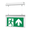 EDGE Suspended Recessed Ceiling Exit Running Man Sign Light | LED 3W 200lm | 6000K Daylight White | IP20 | 3hr Emergency Function