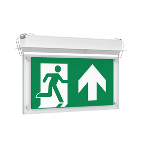 EDGE Recessed Ceiling Exit Running Man Sign Light | LED 3W 200lm | 6000K Daylight White | IP20 | 3hr Emergency Function