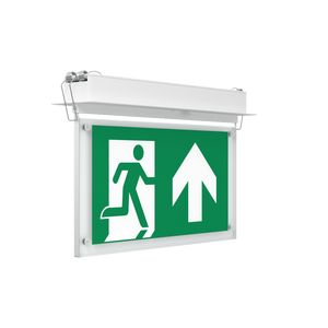 EDGE Recessed Ceiling Exit Running Man Sign Light | LED 3W 200lm | 6000K Daylight White | IP20 | 3hr Emergency Function