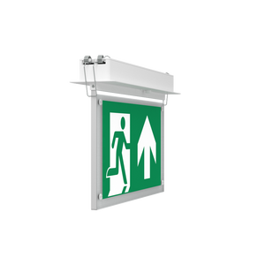 EDGE Recessed Ceiling Exit Running Man Sign Light | LED 3W 200lm | 6000K Daylight White | IP20 | 3hr Emergency Function