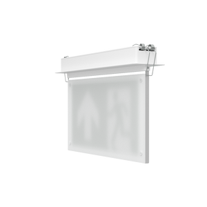 EDGE Recessed Ceiling Exit Running Man Sign Light | LED 3W 200lm | 6000K Daylight White | IP20 | 3hr Emergency Function