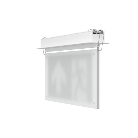 EDGE Recessed Ceiling Exit Running Man Sign Light | LED 3W 200lm | 6000K Daylight White | IP20 | 3hr Emergency Function