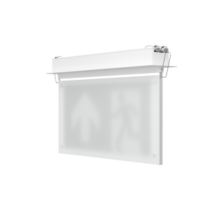 EDGE Recessed Ceiling Exit Running Man Sign Light | LED 3W 200lm | 6000K Daylight White | IP20 | 3hr Emergency Function