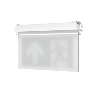 EDGE Recessed Ceiling Exit Running Man Sign Light | LED 3W 200lm | 6000K Daylight White | IP20 | 3hr Emergency Function