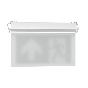 EDGE Recessed Ceiling Exit Running Man Sign Light | LED 3W 200lm | 6000K Daylight White | IP20 | 3hr Emergency Function