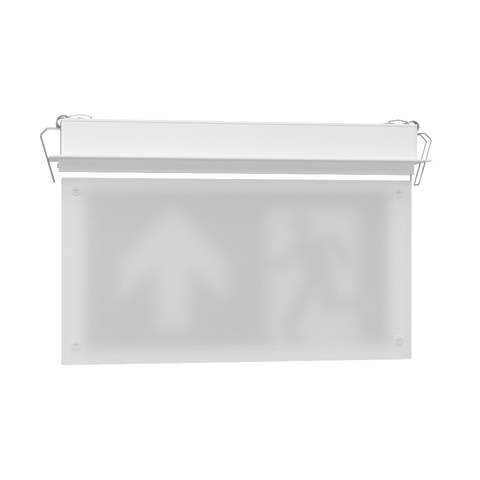 EDGE Recessed Ceiling Exit Running Man Sign Light | LED 3W 200lm | 6000K Daylight White | IP20 | 3hr Emergency Function