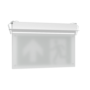 EDGE Recessed Ceiling Exit Running Man Sign Light | LED 3W 200lm | 6000K Daylight White | IP20 | 3hr Emergency Function