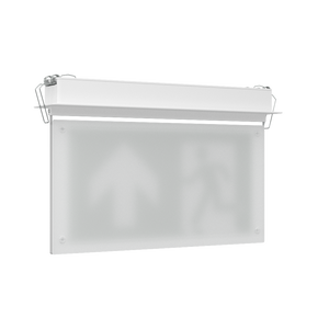 EDGE Recessed Ceiling Exit Running Man Sign Light | LED 3W 200lm | 6000K Daylight White | IP20 | 3hr Emergency Function
