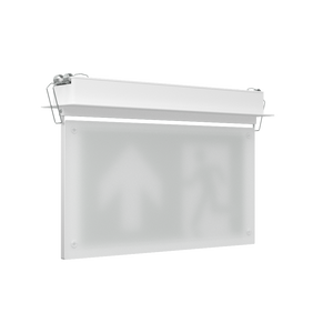EDGE Recessed Ceiling Exit Running Man Sign Light | LED 3W 200lm | 6000K Daylight White | IP20 | 3hr Emergency Function