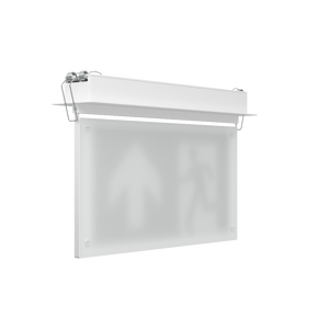 EDGE Recessed Ceiling Exit Running Man Sign Light | LED 3W 200lm | 6000K Daylight White | IP20 | 3hr Emergency Function