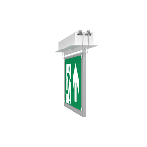 EDGE Recessed Ceiling Exit Running Man Sign Light | LED 3W 200lm | 6000K Daylight White | IP20 | 3hr Emergency Function