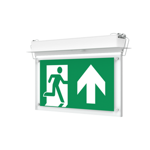 EDGE Recessed Ceiling Exit Running Man Sign Light | LED 3W 200lm | 6000K Daylight White | IP20 | 3hr Emergency Function
